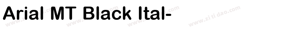 Arial MT Black Ital字体转换